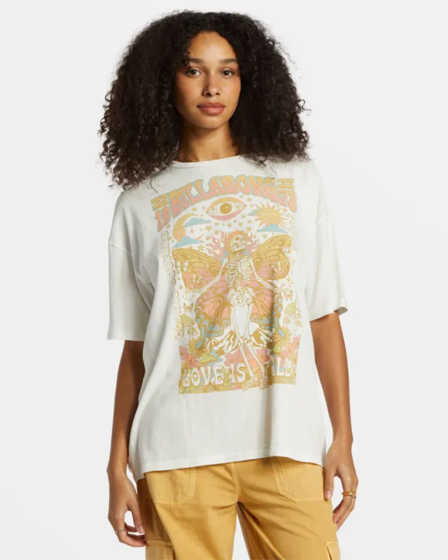 Billabong Love Is All T-Shirt - SALT CRYSTAL sold by Sun Diego Boardshops