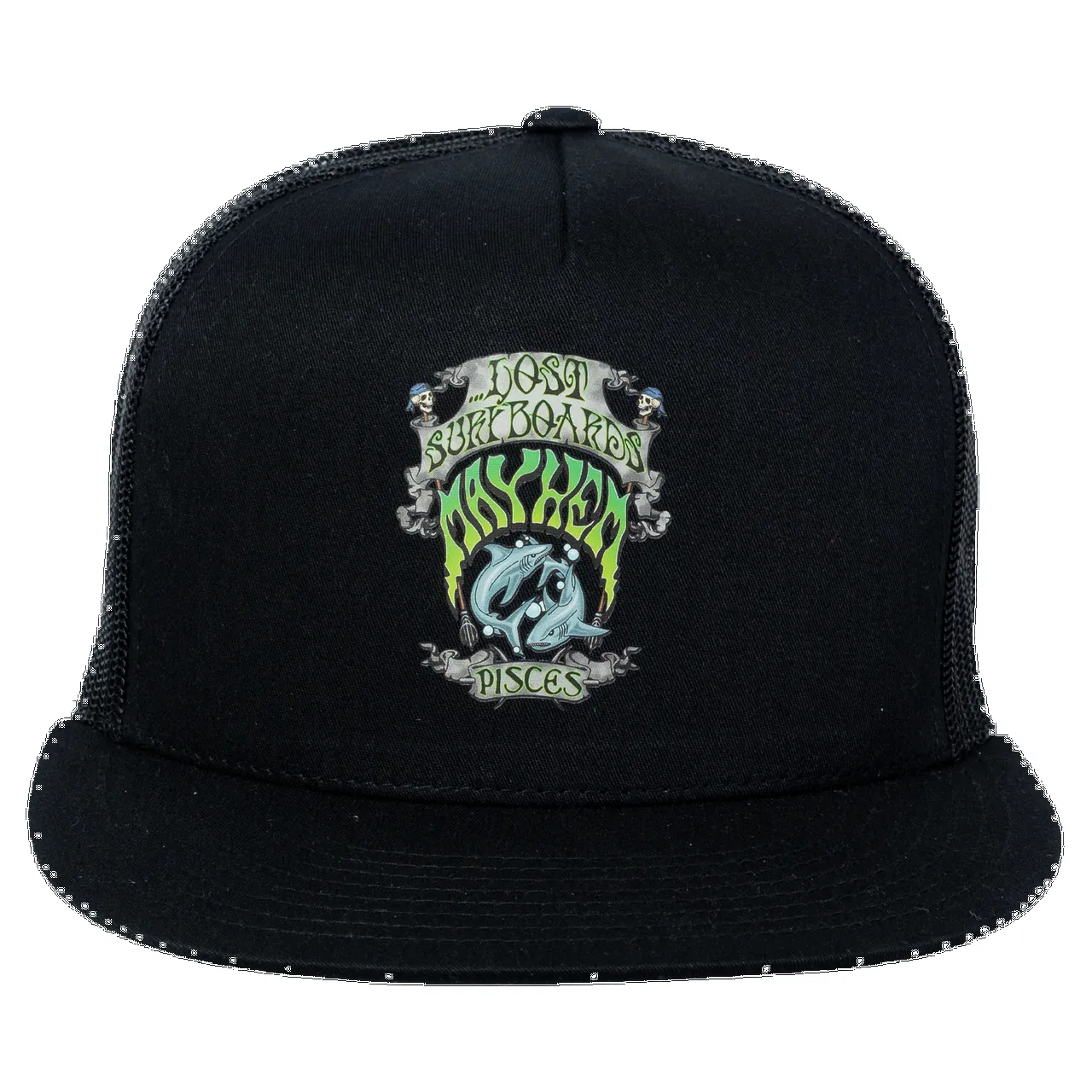 Lost PISCES HAT - Black sold by Sun Diego Boardshops