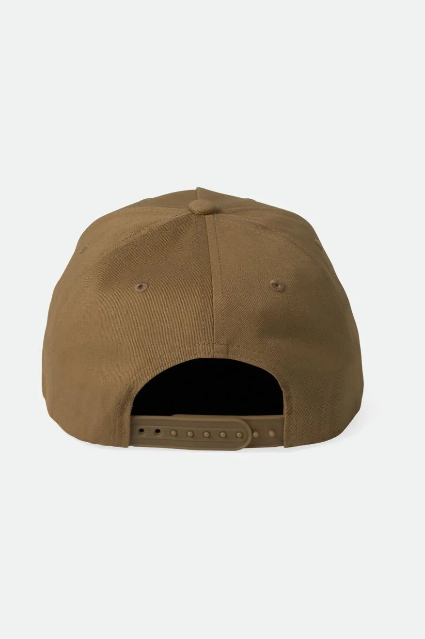 Brixton Linwood C Netplus MP Snapback - Khaki/Black/White sold by Sun Diego Boardshops product image thumbnail 2