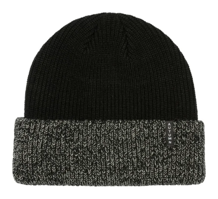 Autumn Blocked Beanie - Black sold by Sun Diego Boardshops