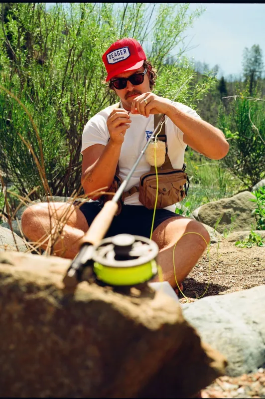 Seager Wilson All Mesh Snapback - Red sold by Sun Diego Boardshops