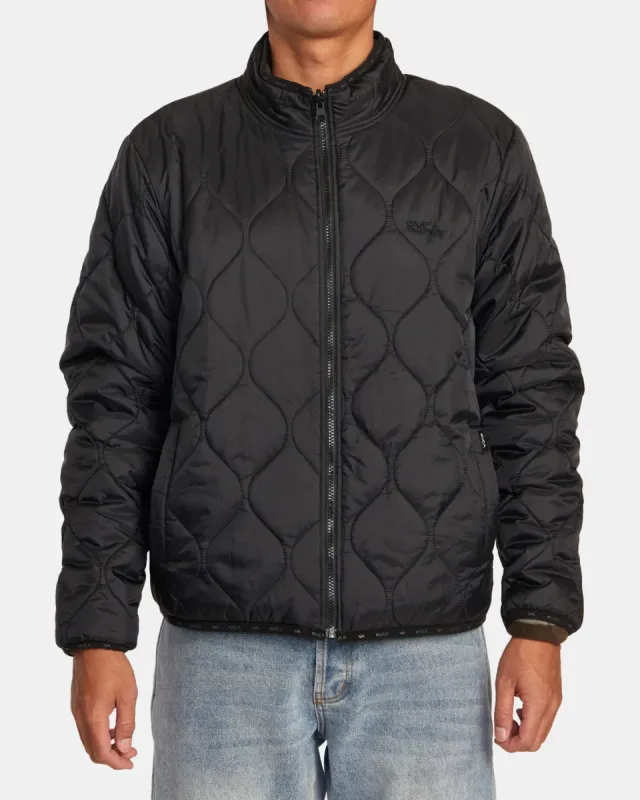 RVCA Yukon Reversible Jacket - Black sold by Sun Diego Boardshops