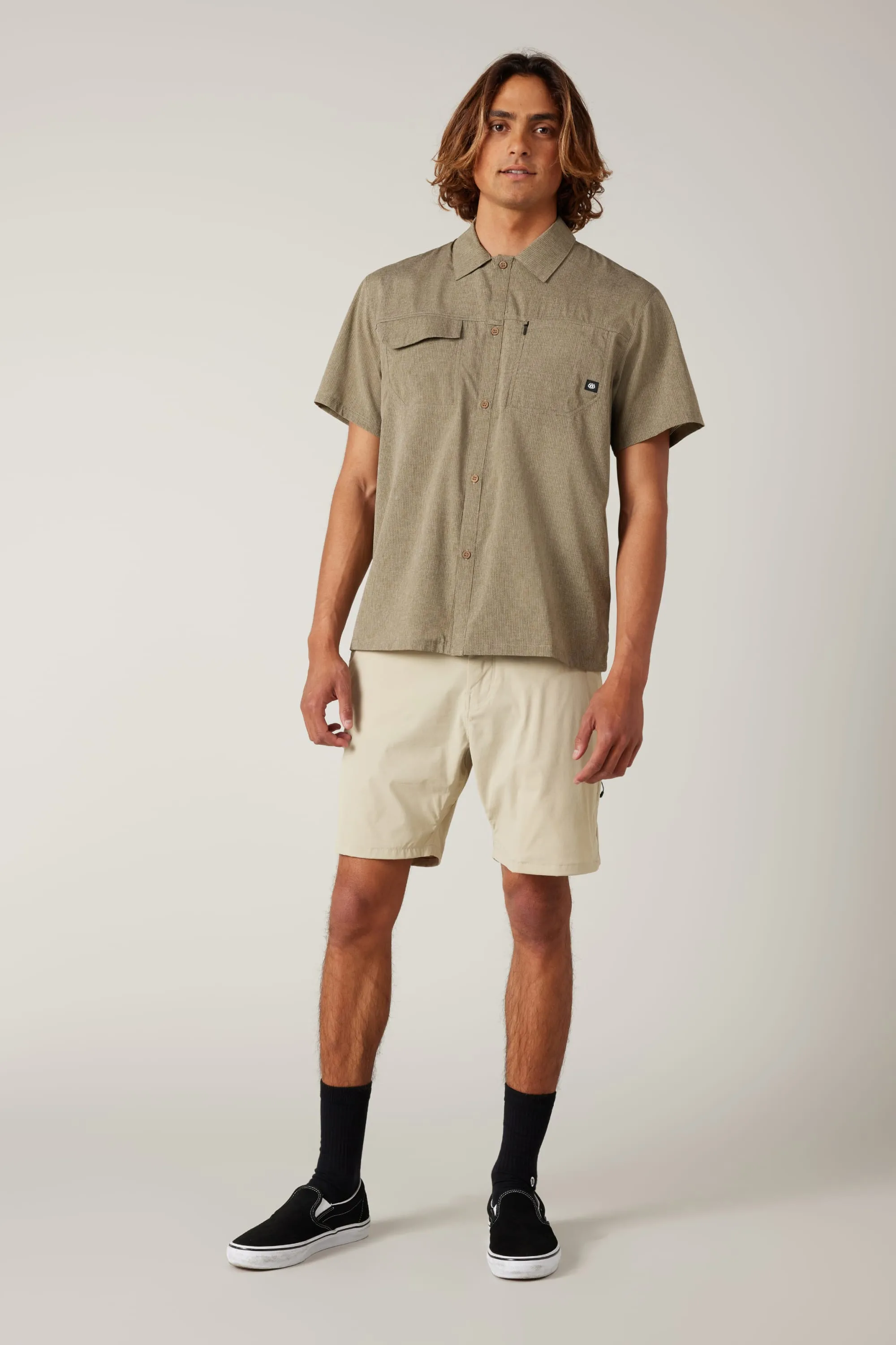 686 EVERYWHERE FEATHERLIGHT CHINO SHORT - Putty sold by Sun Diego Boardshops product image thumbnail 2