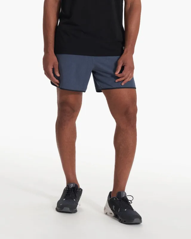 Vuori Banks Short 5" - Azure Linen Texture sold by Sun Diego Boardshops