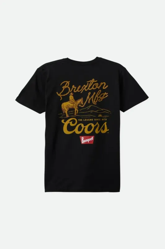 Brixton Coors Legend Standard Tee - Black sold by Sun Diego Boardshops