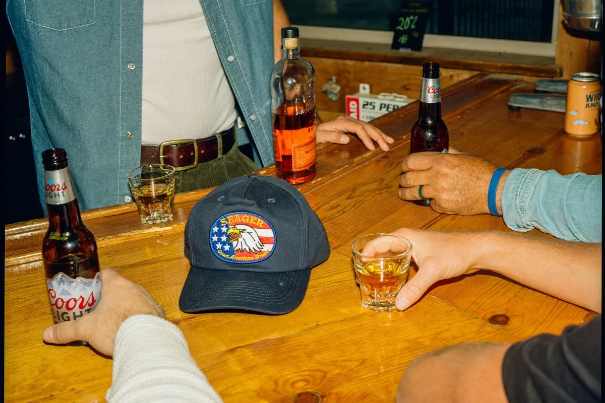 SEAGER GREAT AMERICAN DREAM SNAPBACK - NAVY made by Seager