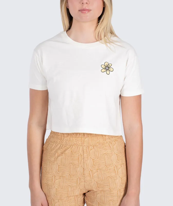 Daisy SS Tee - White sold by Sun Diego Boardshops