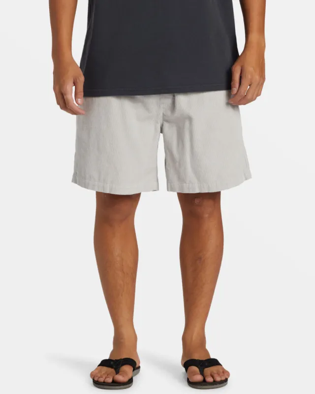 Quiksilver Taxer Corduroy Shorts - GRAY VIOLET sold by Sun Diego Boardshops