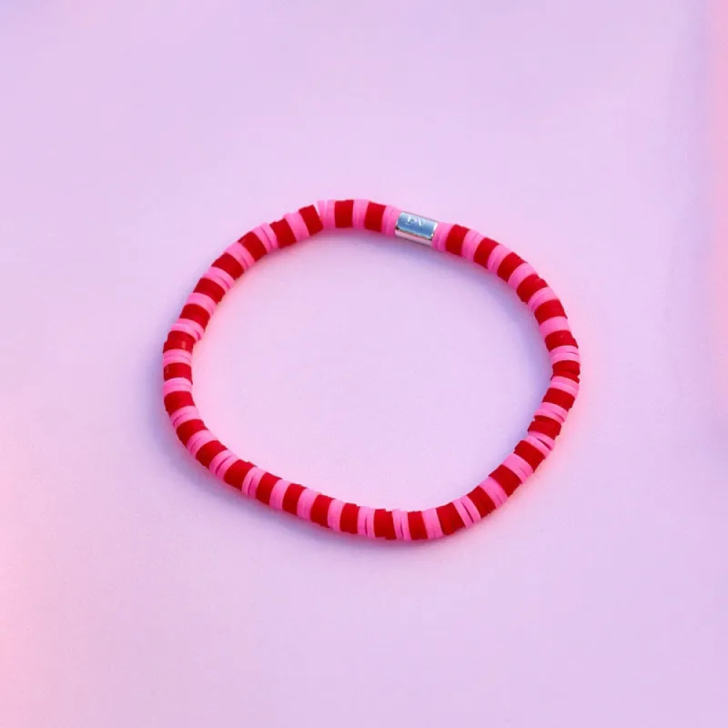 Pura Vida Bracelets Seascape Stretch Bracelet - CHERRY PIE sold by Sun Diego Boardshops