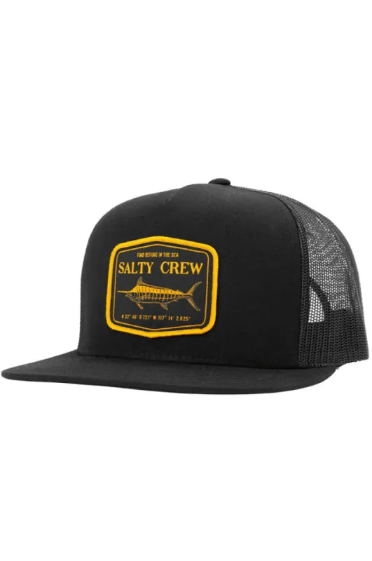 Salty Crew Stealth Trucker Hat - BLACK sold by Sun Diego Boardshops