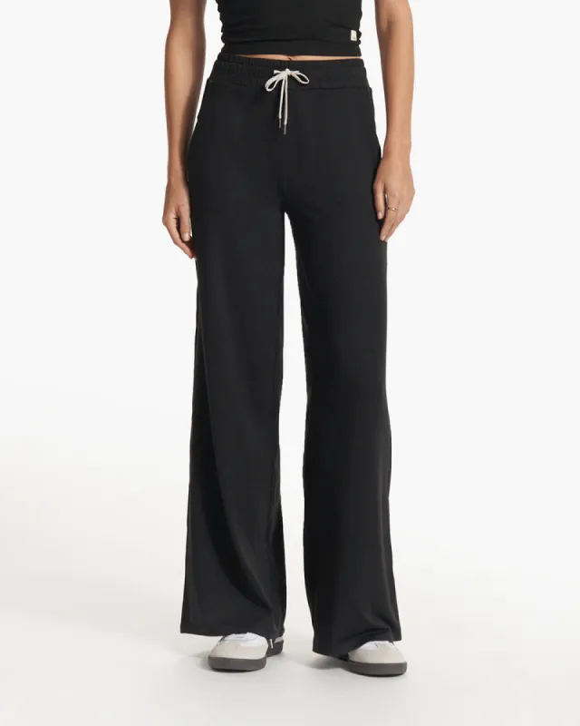 Vuori Halo Essential Wideleg - BLACK HEATHER sold by Sun Diego Boardshops