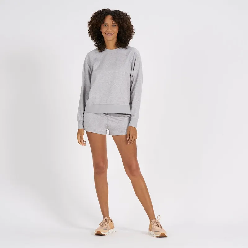 Vuori Long-Sleeve Halo Crew - Pale Grey Heather sold by Sun Diego Boardshops product image thumbnail 2
