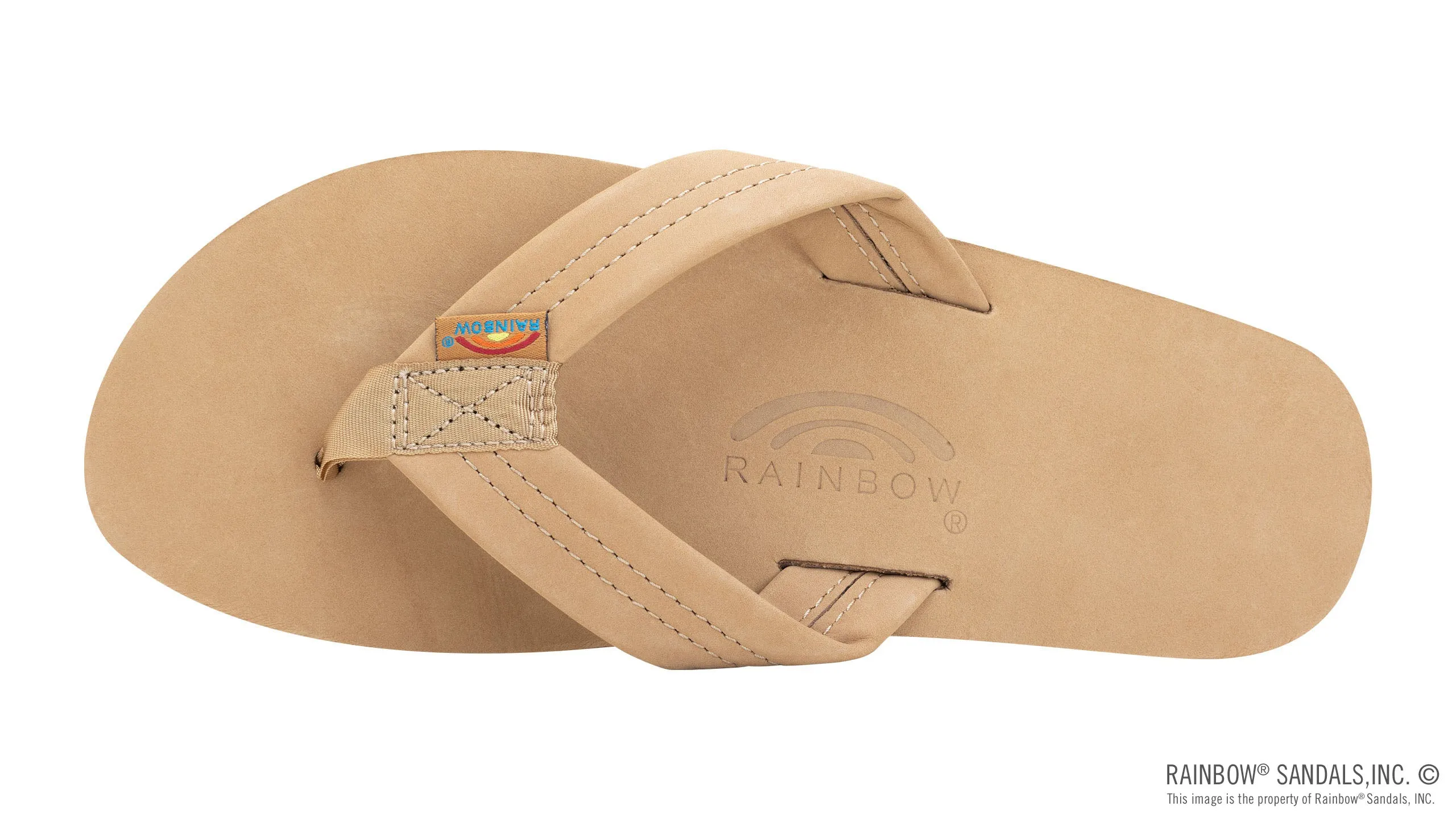 Rainbow Sandals Men's Single Layer Premier Leather with Arch Support 1" Strap - Sierra Brown sold by Sun Diego Boardshops product image thumbnail 3