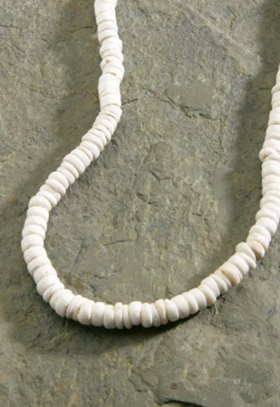 MAUNA KAI Shell Necklace Small Puka - White - ASSORTED sold by Sun Diego Boardshops