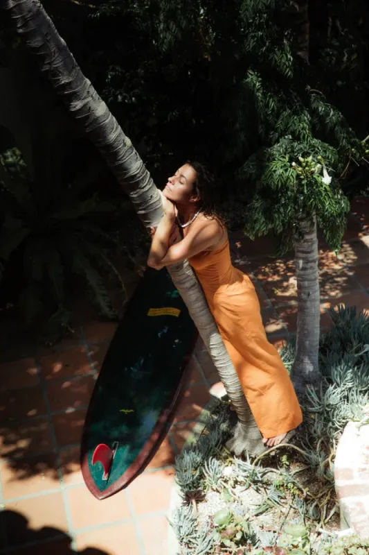 Rhythm Mimi Jumpsuit - Orange sold by Sun Diego Boardshops