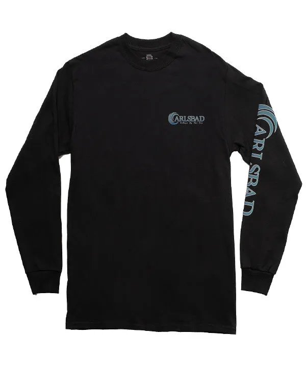 SunDiego Carlsbad Village Long Sleeve Tee - Black sold by Sun Diego Boardshops product image thumbnail 2