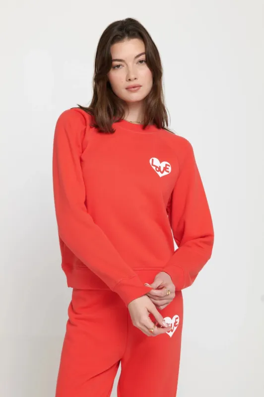 Spiritual Gangster Heart Forever Crew - Ruby Red sold by Sun Diego Boardshops