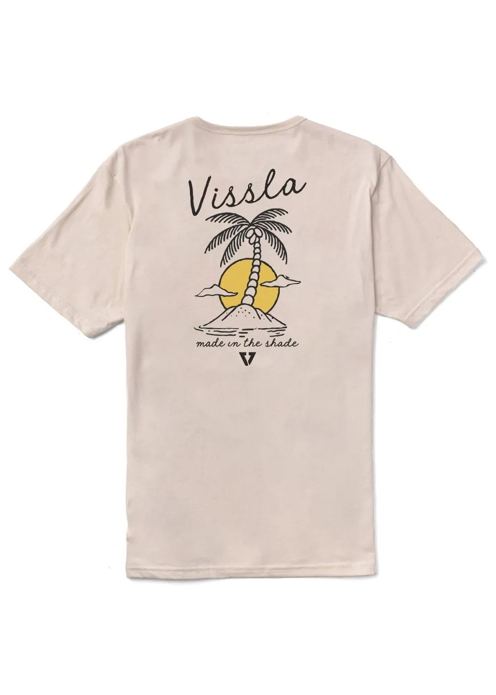 Vissla Made In The Shade Organic Tee - BONE sold by Sun Diego Boardshops