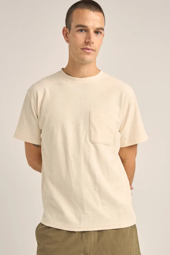 Rhythm Vintage Terry Ss T Shirt - NATURAL sold by Sun Diego Boardshops product image thumbnail 2