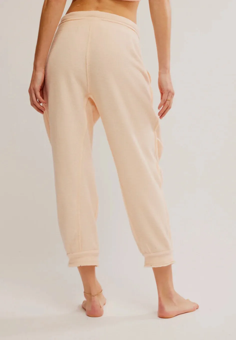Free People Day Off Fleece Joggers - TENDER PEACH sold by Sun Diego Boardshops product image thumbnail 3