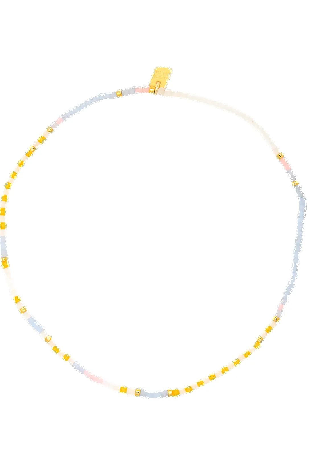 Pura Vida MIXED SEED BEAD GOLD STRETCH ANKLET - PINEAPPLE CRUSH sold by Sun Diego Boardshops