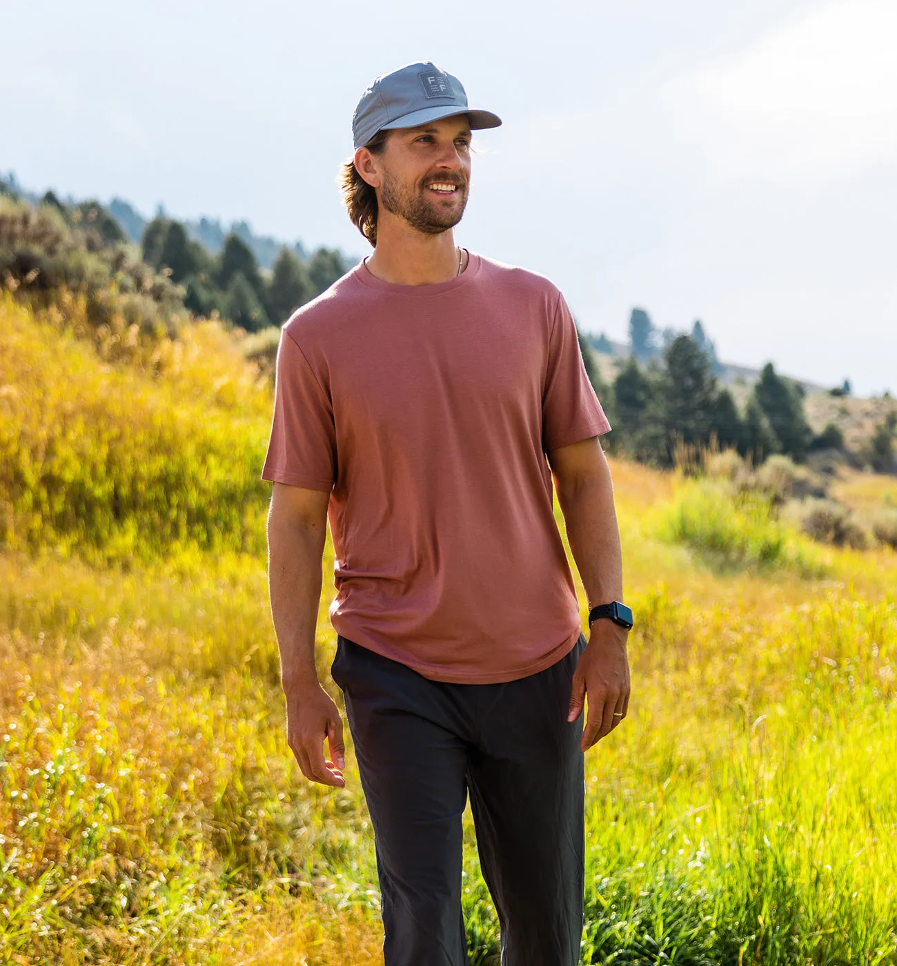 Free Fly Men's Bamboo Motion Tee - REDWOOD sold by Sun Diego Boardshops product image thumbnail 3