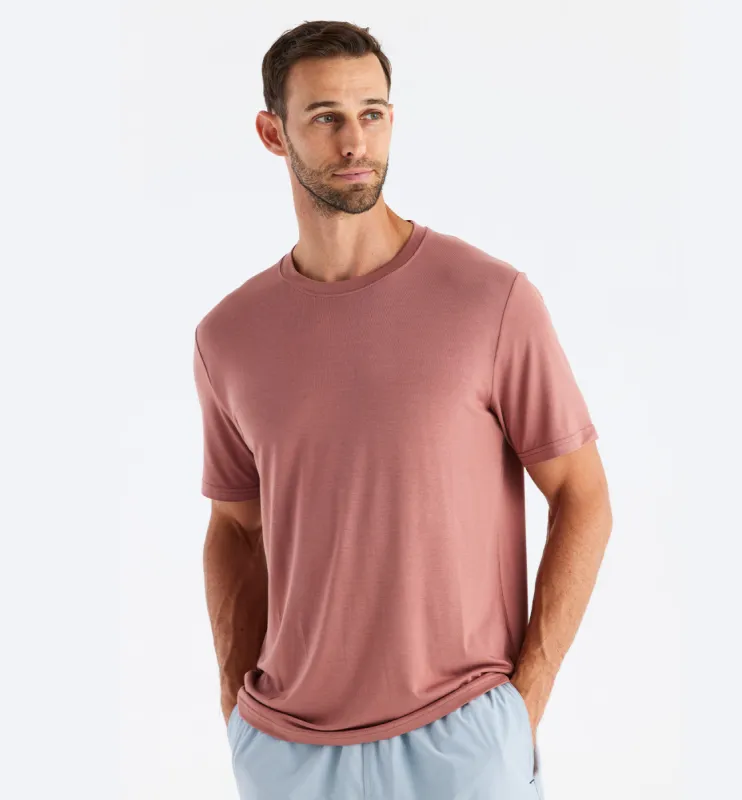Free Fly Men's Bamboo Motion Tee - REDWOOD sold by Sun Diego Boardshops