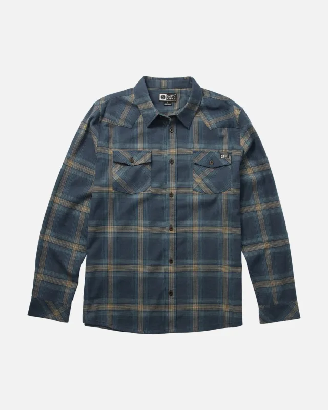 Salty Crew Ranchero Flannel - NAVY sold by Sun Diego Boardshops