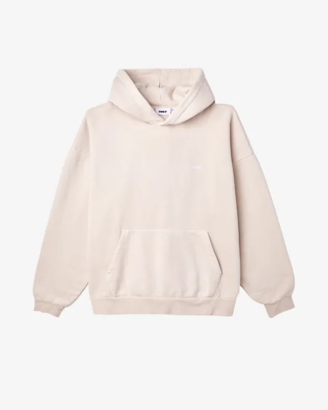 Obey  LOWERCASE PIGMENT PULLOVER - CLAY sold by Sun Diego Boardshops