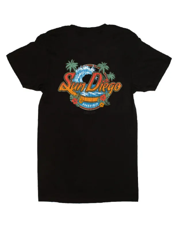 Sun Diego Island Style Short Sleeve Tee - Black sold by Sun Diego Boardshops