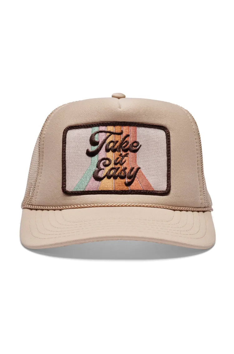 That Friday Feeling Take It Easy Trucker Hat - TAN sold by Sun Diego Boardshops product image thumbnail 2