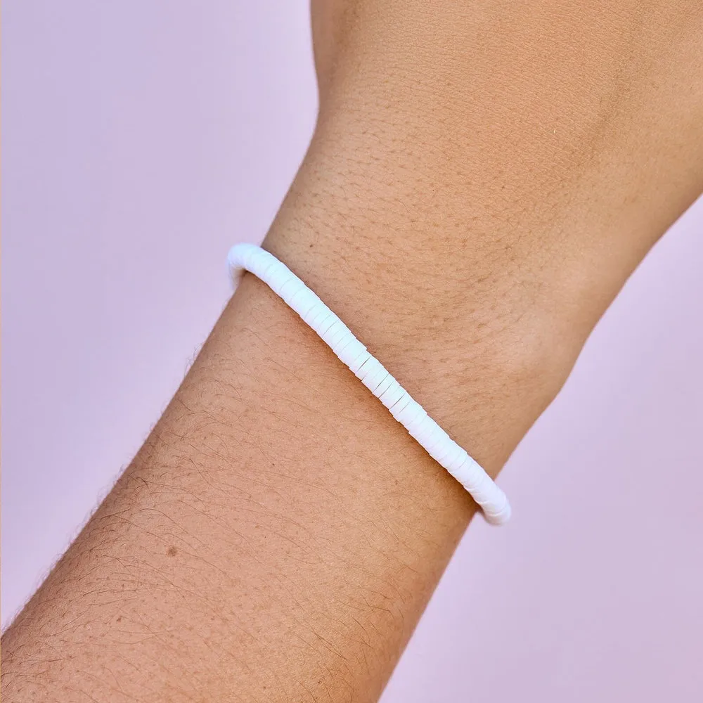Pura Vida SEASCAPE STRETCH BRACELET - WHITE sold by Sun Diego Boardshops product image thumbnail 2