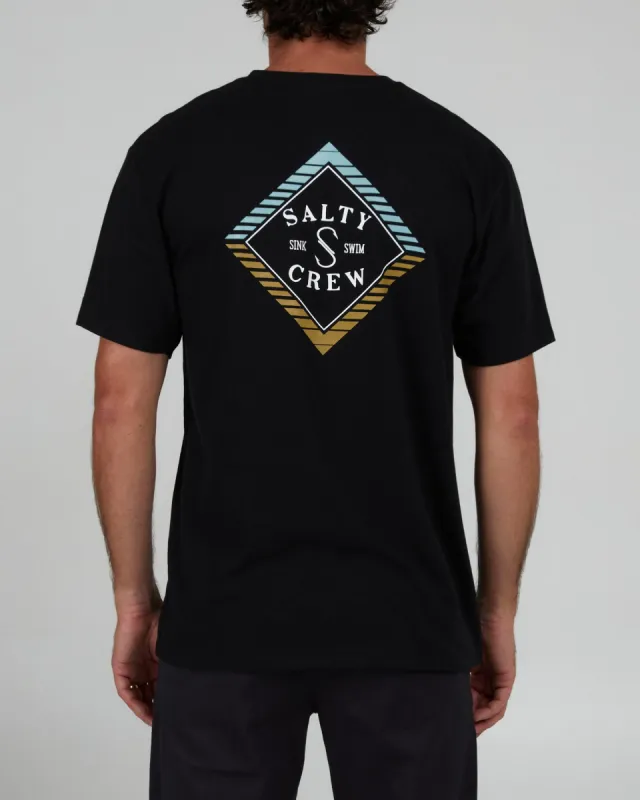 Salty Crew Faded Black S/S Premium Tee - BLACK sold by Sun Diego Boardshops