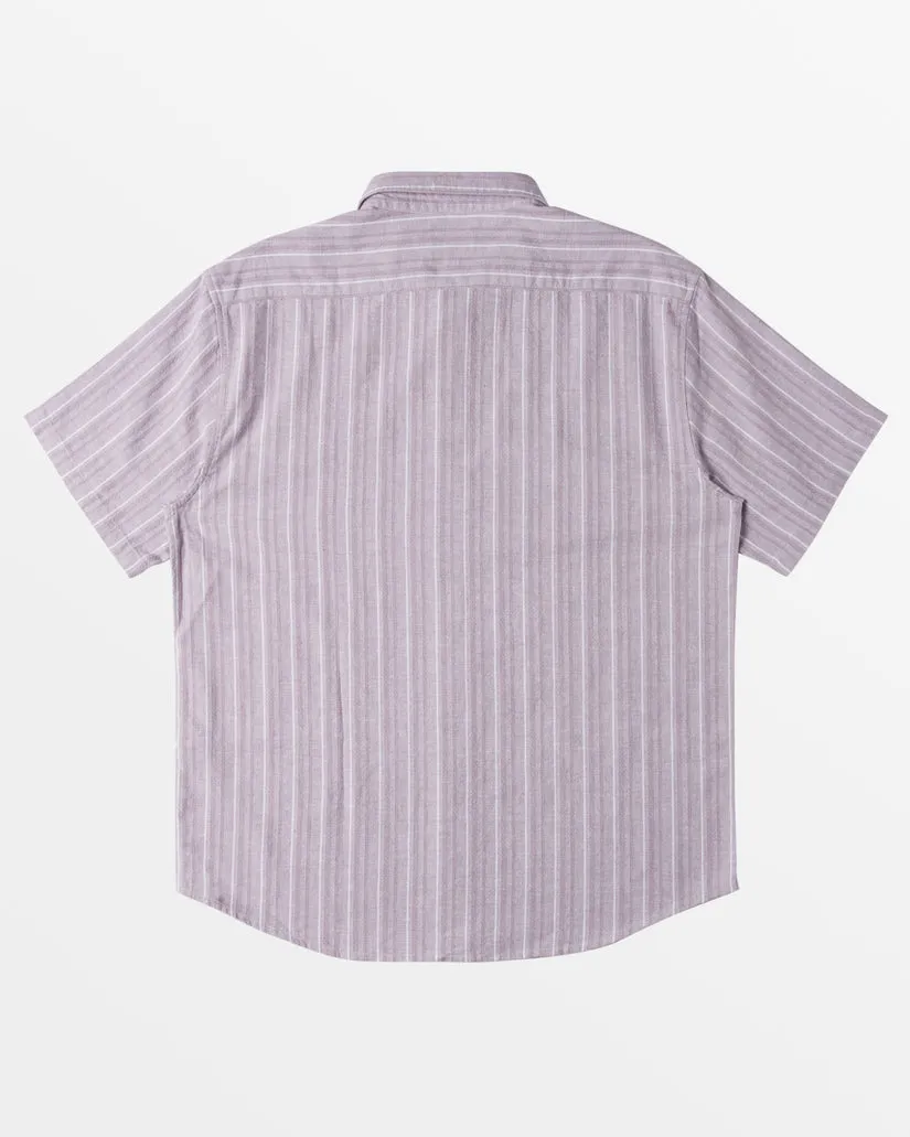 Billabong All Day Stripe Short Sleeve Woven Shirt - GREY VIOLET sold by Sun Diego Boardshops product image thumbnail 2