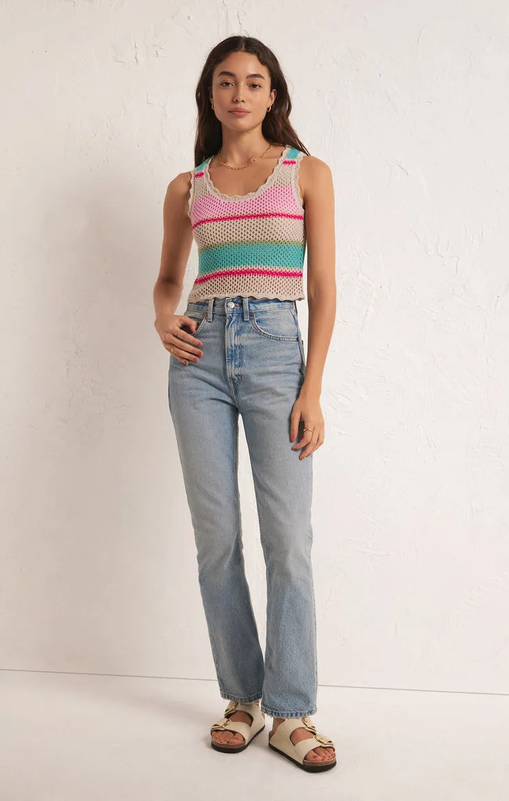 Z-SUPPLY SOL STRIPE SWEATER TANK - NATURAL sold by Sun Diego Boardshops product image thumbnail 4