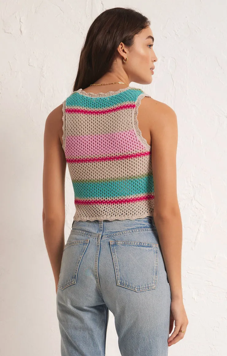 Z-SUPPLY SOL STRIPE SWEATER TANK - NATURAL sold by Sun Diego Boardshops product image thumbnail 2