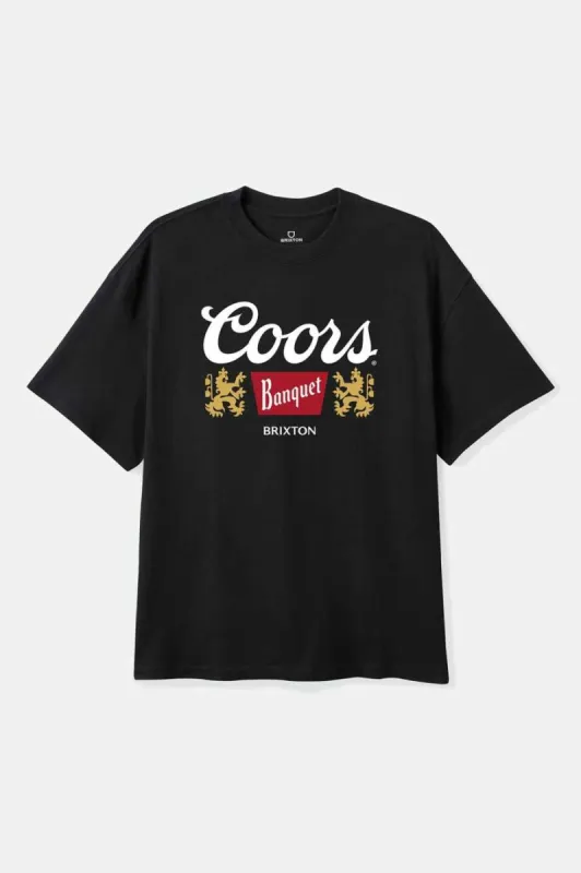 Brixton COORS START YOUR LEGACY GRIFFIN T-SHIRT - BLACK sold by Sun Diego Boardshops