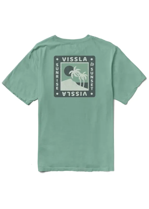 Vissla Sunrise Organic Tee - JADE sold by Sun Diego Boardshops