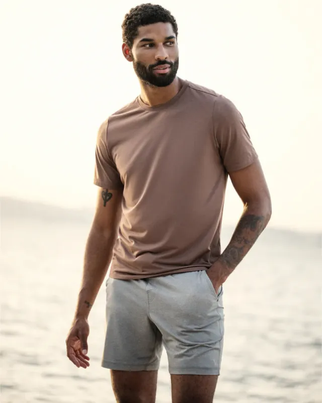 VUORI Ponto Short - DRIFTWOOD HEATHER sold by Sun Diego Boardshops