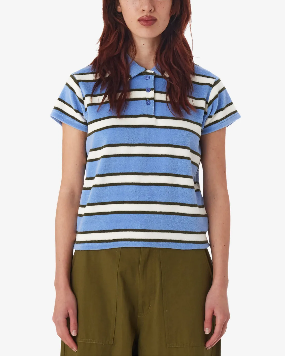 Obey Sol Stripe Polo - HYDRANGEA MULTI sold by Sun Diego Boardshops