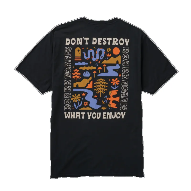 ROARK Nomads Premium Tee - Black sold by Sun Diego Boardshops