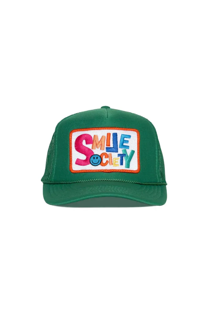 That Friday Feeling Smile Society Trucker Hat - GREEN sold by Sun Diego Boardshops