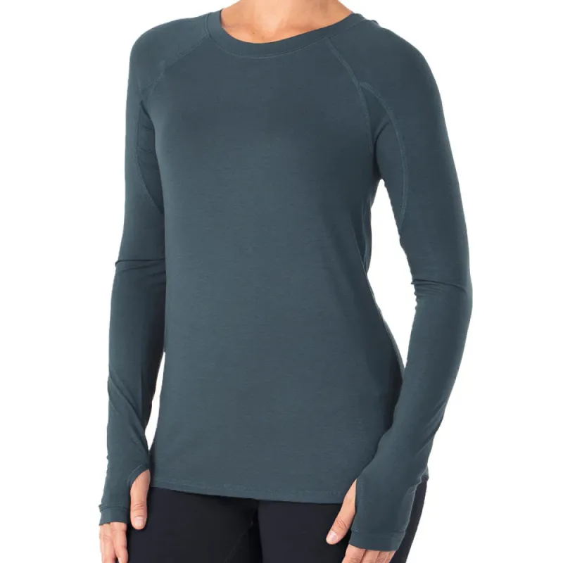 Free Fly Women's Bamboo Shade Long Sleeve - Bluestone sold by Sun Diego Boardshops