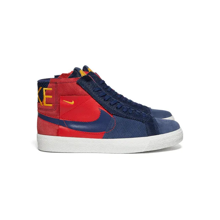 Nike SHOE BLAZER MID PRM - UNIVERSITY RED/MIDNIGHT NAVY sold by Sun Diego Boardshops
