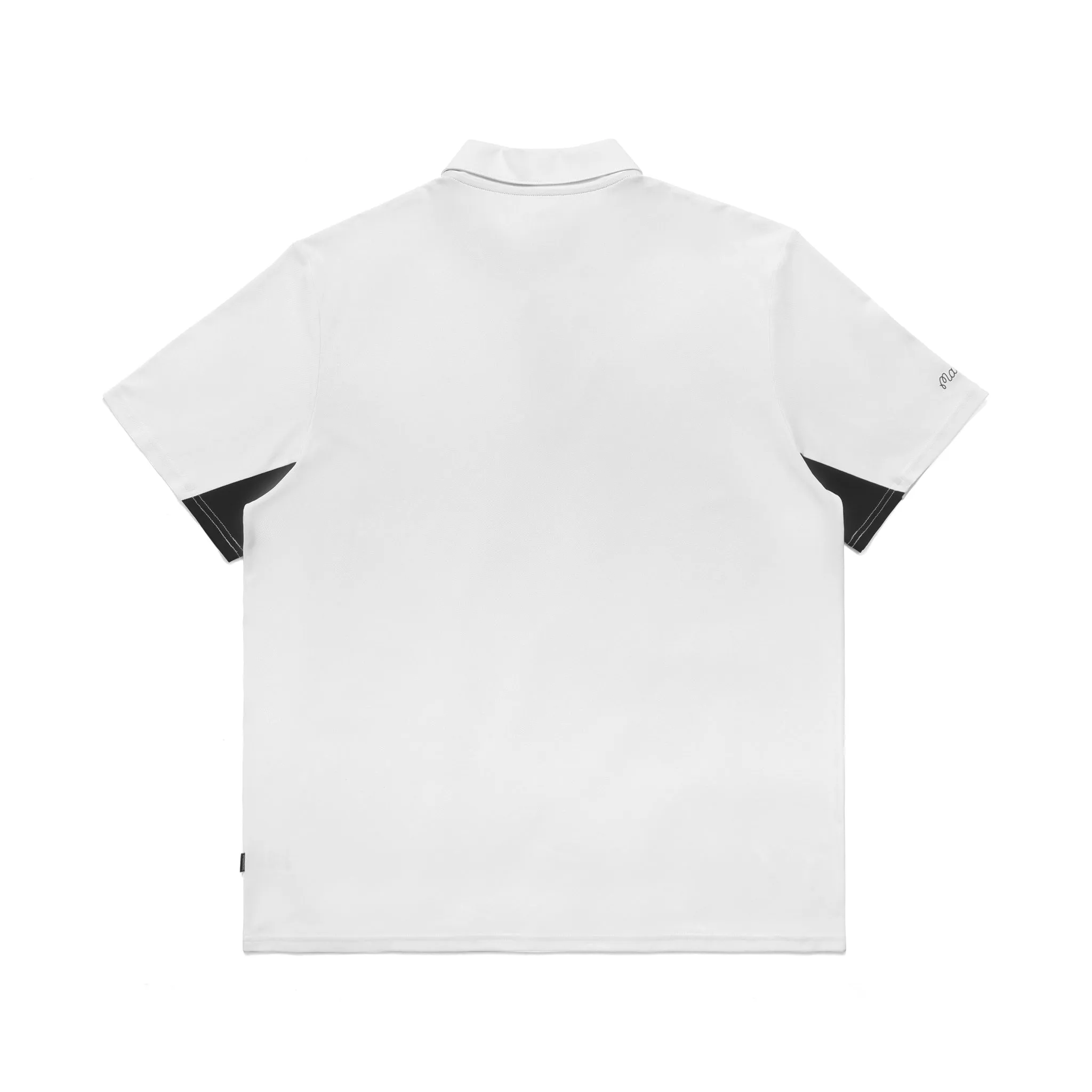 Malbon Performance Pique Polo - White Black sold by Sun Diego Boardshops product image thumbnail 2
