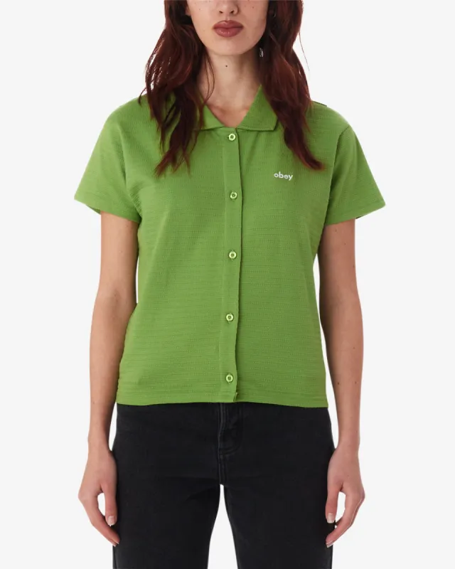 Obey Jones Button Down - PIQUANT GREEN sold by Sun Diego Boardshops