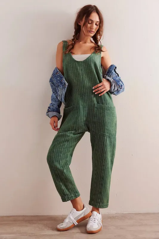 Free People We The Free High Roller Escalades Railroad Jumpsuit - ESCALADES STRIPE sold by Sun Diego Boardshops