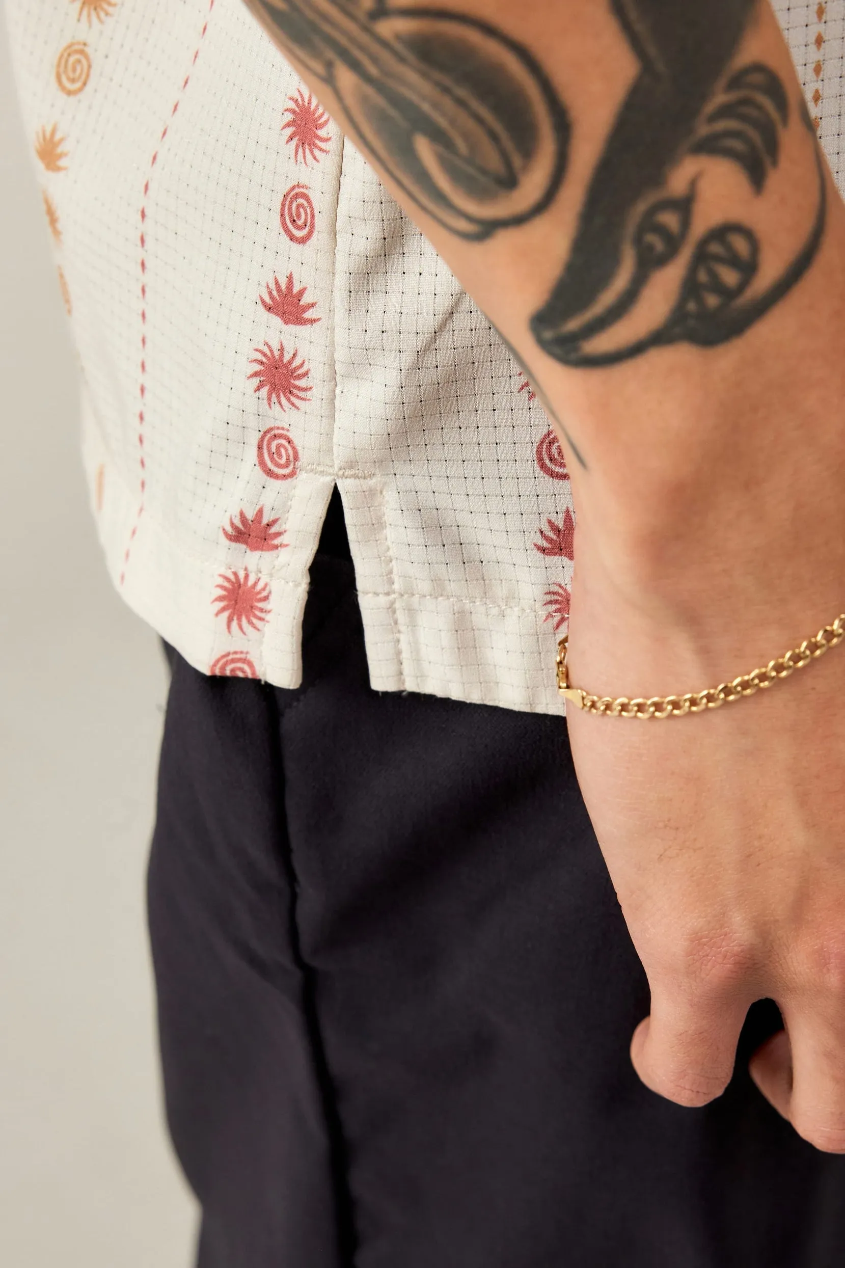 686
Nomad Perforated Button Down Shirt - Southwest Limestone sold by Sun Diego Boardshops product image thumbnail 5