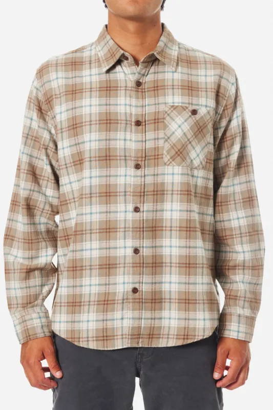 KATIN DEREK FLANNEL - GRAY ROCK sold by Sun Diego Boardshops