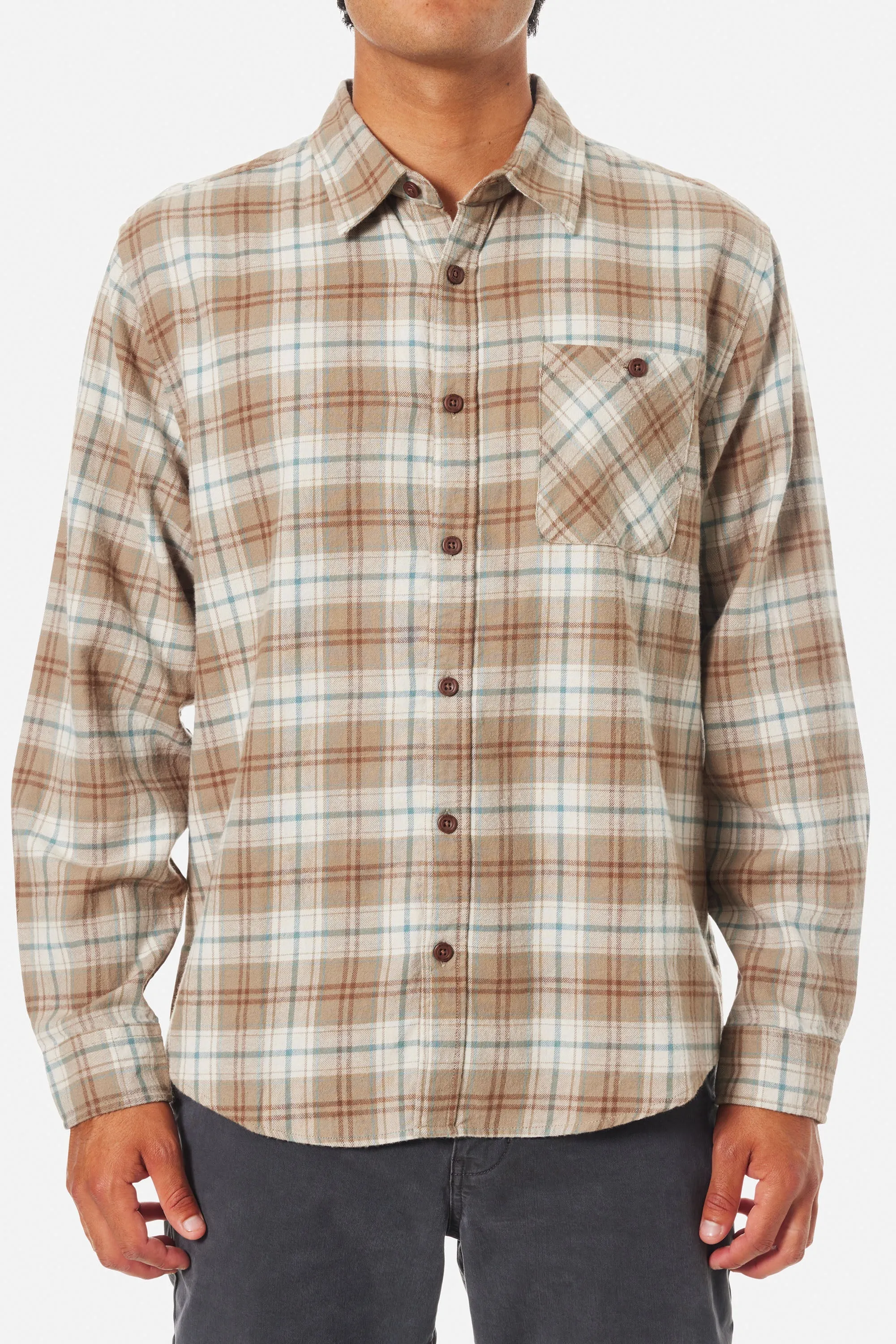 KATIN DEREK FLANNEL - GRAY ROCK sold by Sun Diego Boardshops